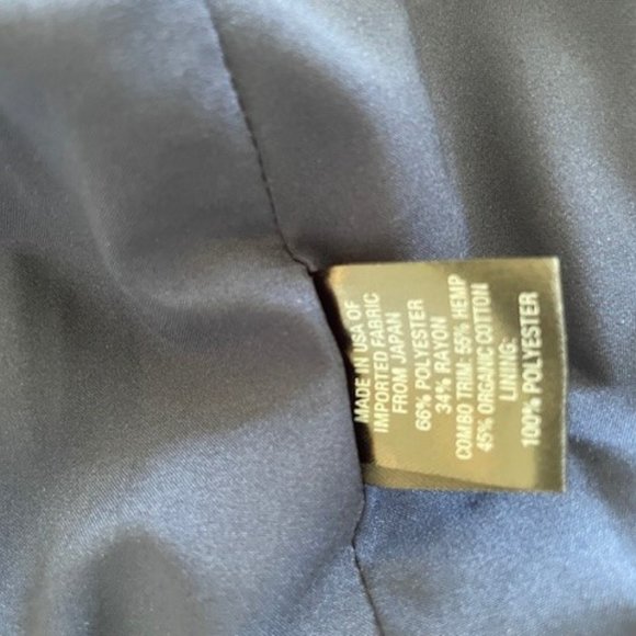 Drew Blazer XS.  NWOT. Pristine never worn.  Beige w Navy/Denim detail. - Picture 4 of 6